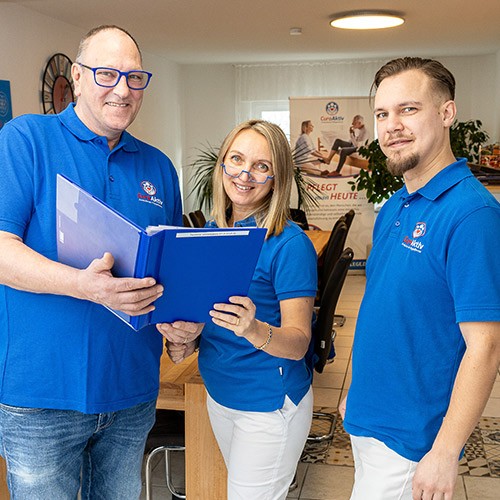 Pflegeteam berät sich